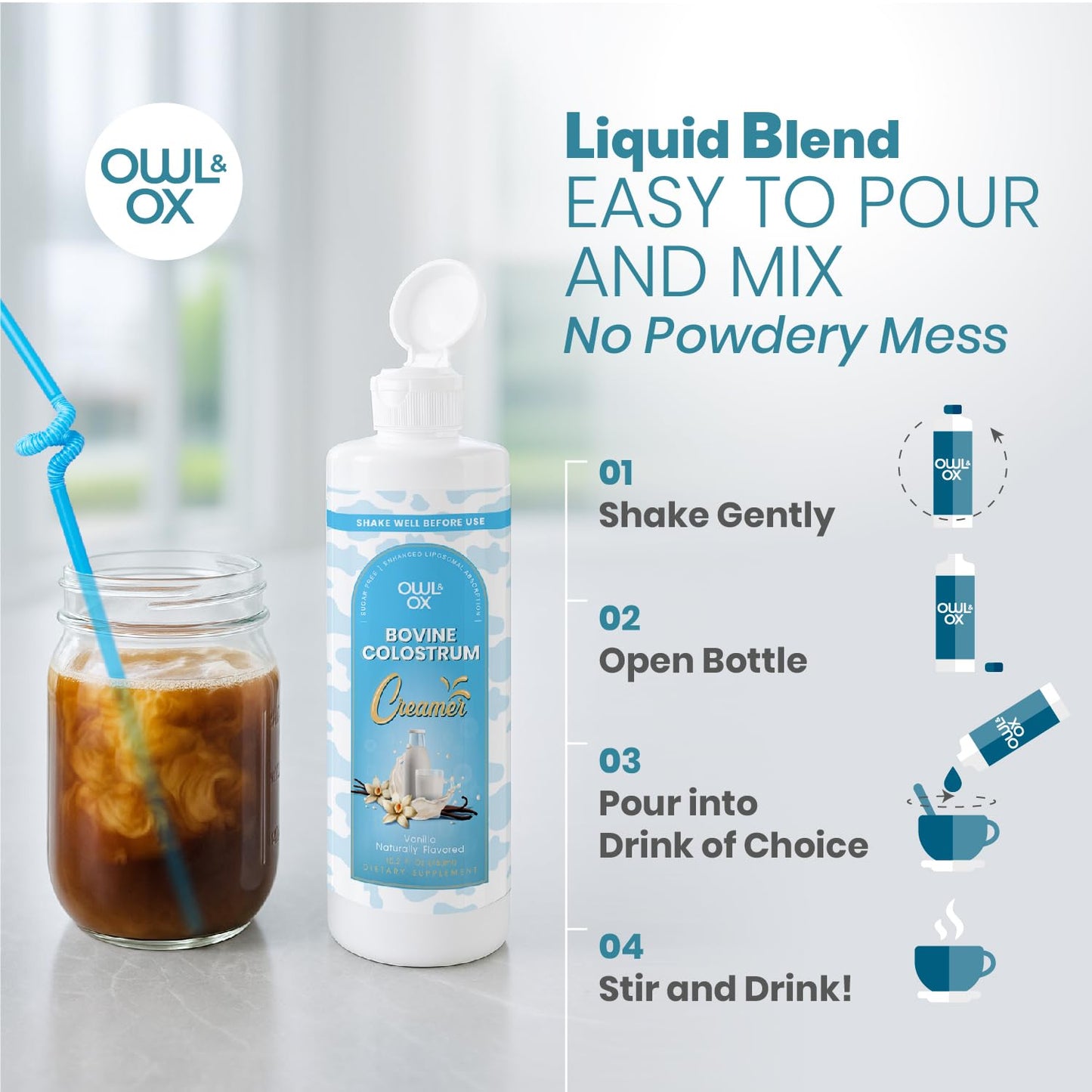 Colostrum MCT Oil Creamer for Skin, Gut and Immunity