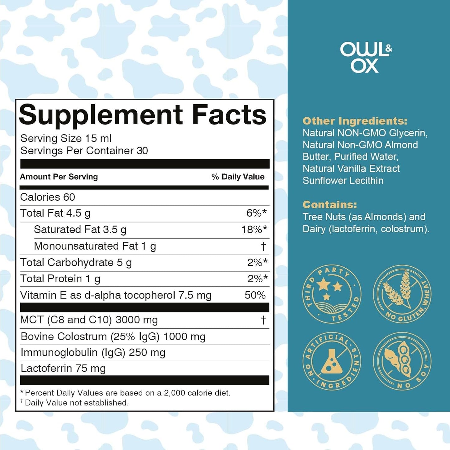 Colostrum MCT Oil Creamer for Skin, Gut and Immunity