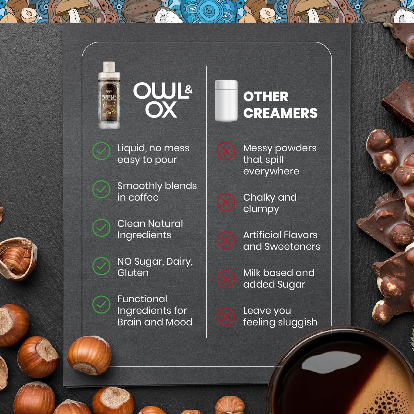Mushroom MCT Creamer for Brain and Mood