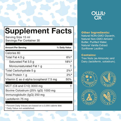 Colostrum MCT Oil Creamer for Skin, Gut and Immunity