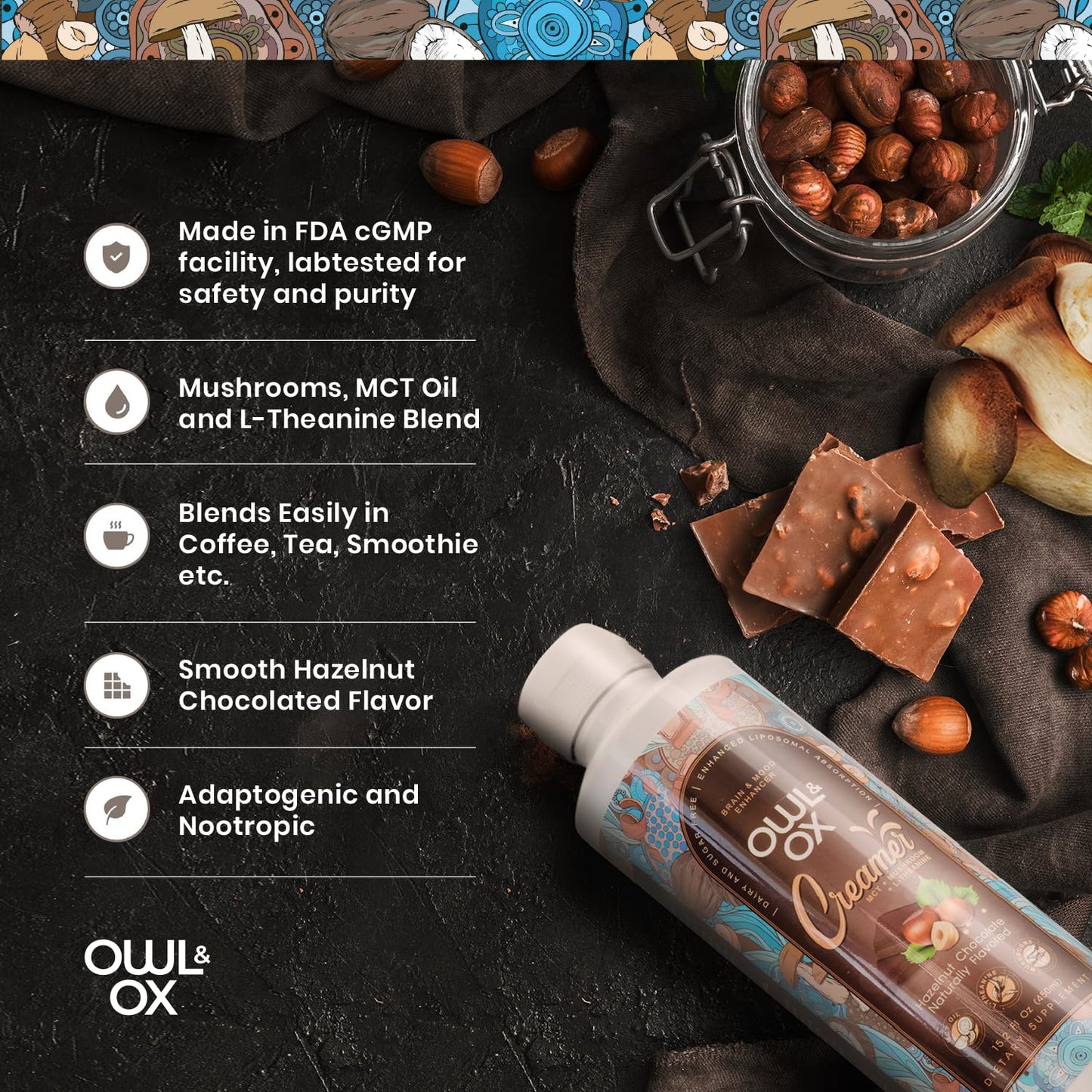 Mushroom MCT Creamer for Brain and Mood