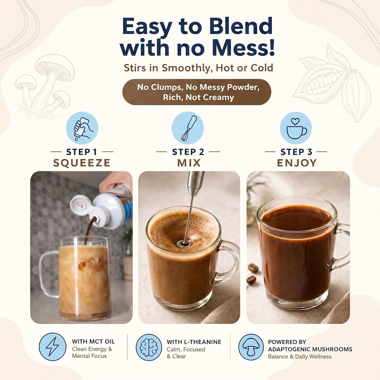 Brain Boost - Mushroom, MCT, L-theanine Creamer