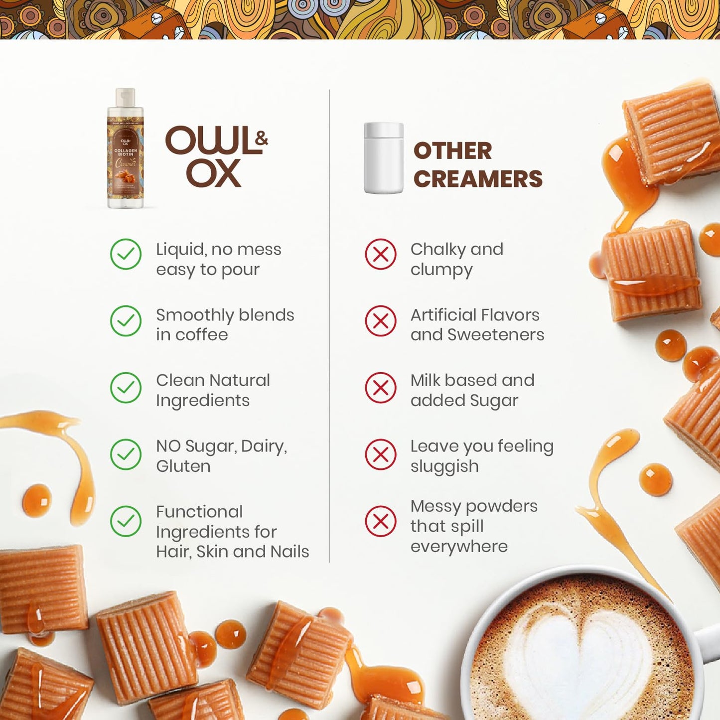 Collagen Biotin Creamer for Hair, Skin and Nails