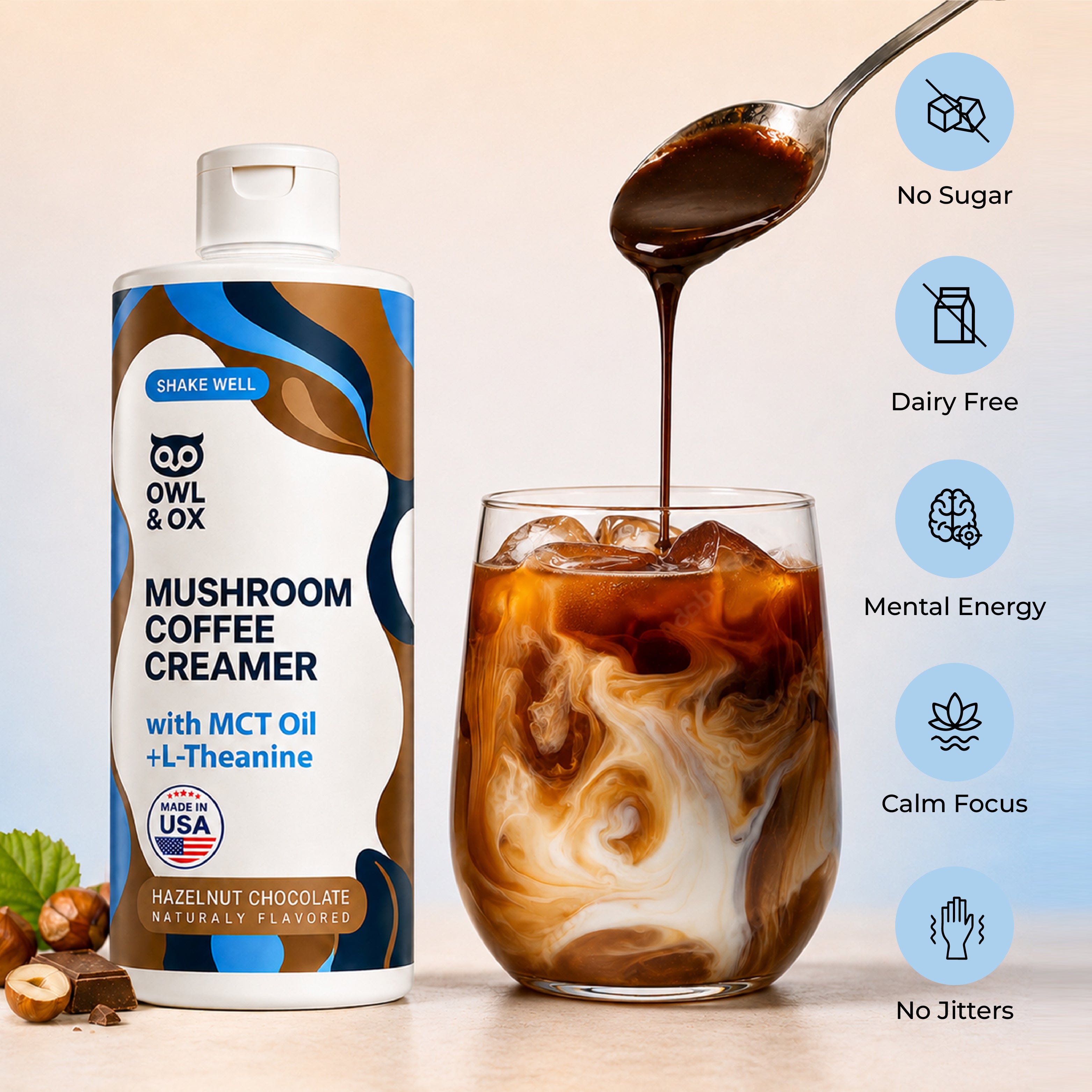 Brain Boost - Mushroom, MCT, L-theanine Creamer
